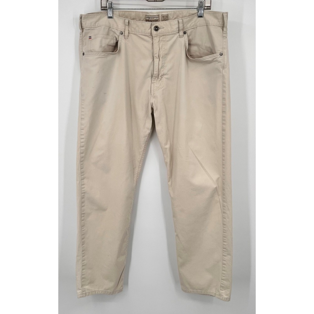 Patagonia Iron Clad Straight Leg Organic Cotton Tan Pants Mens 40x32 (Fits 30")
